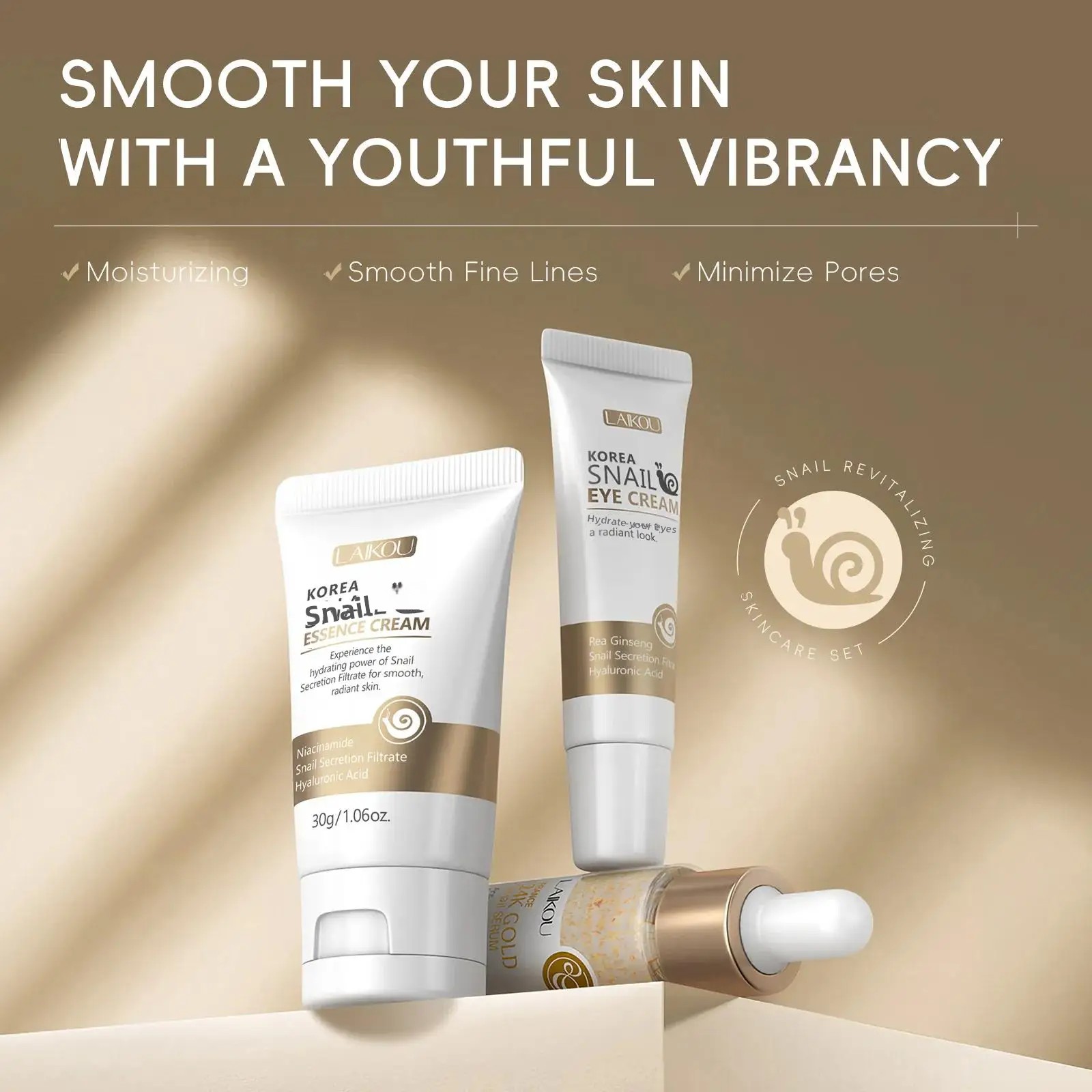 24K Gold Snail Repair Serum Ey - Luxury Skincare Set For Women review and price